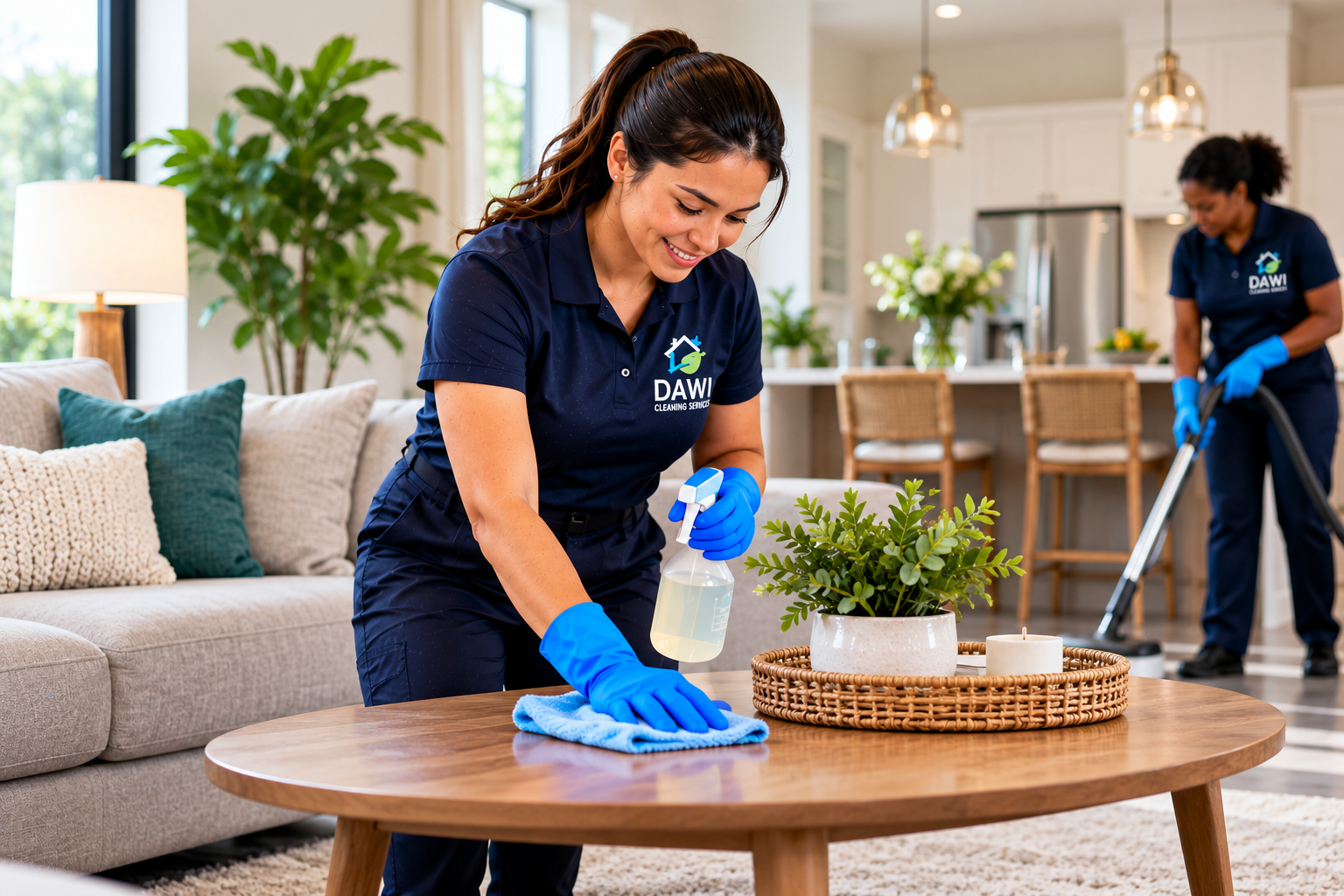 Professional regular house cleaning service in a modern Tampa Bay home